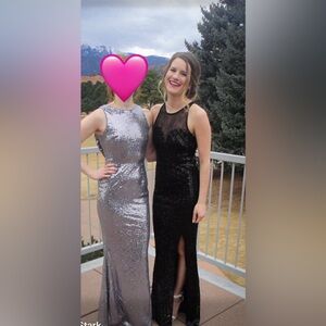 Elegant Sequin Evening Prom Bridesmaid Flapper Gown Costume Dress